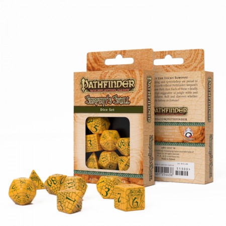 Pathfinder Serpents Skull RPG kauliukų rinkinys